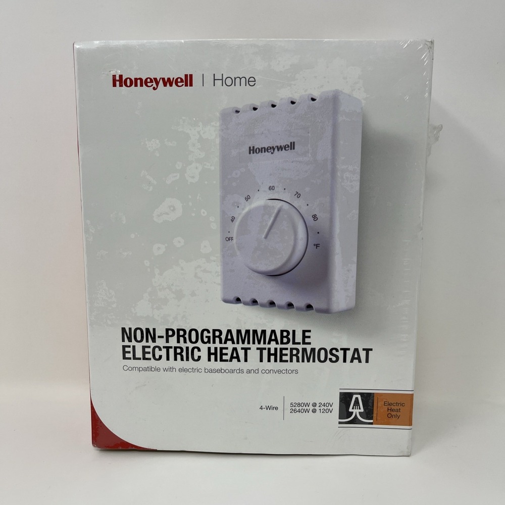 Honeywell CT410B Non-Programmable Electric Heat Thermostat 120V-240V
